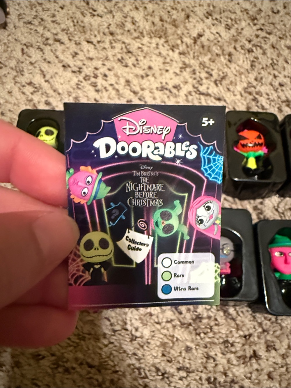 Disney doorables black light nightmare before Christmas collection